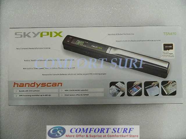 600dPi Mini Portable SkyPix Handheld / Cordless Color Scanner printer